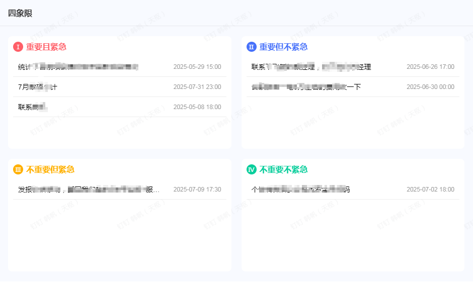 四象限工作管理